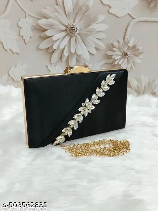 Black_Polyurethane_Clutch_For_Women