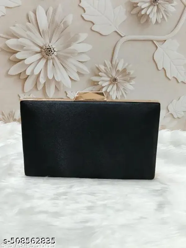 Black_Polyurethane_Clutch_For_Women