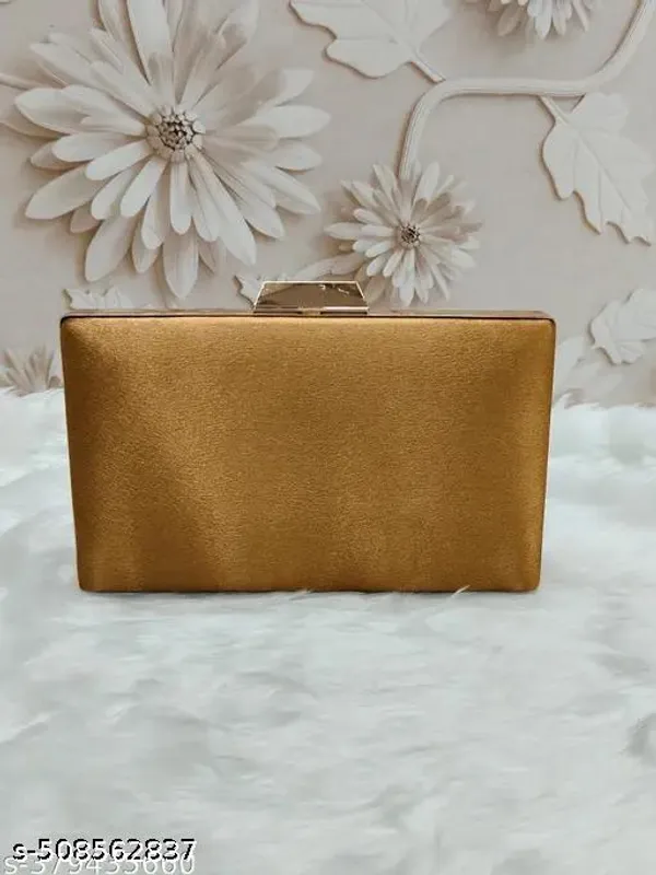 Yellow_Polyurethane_Clutch_For_Women