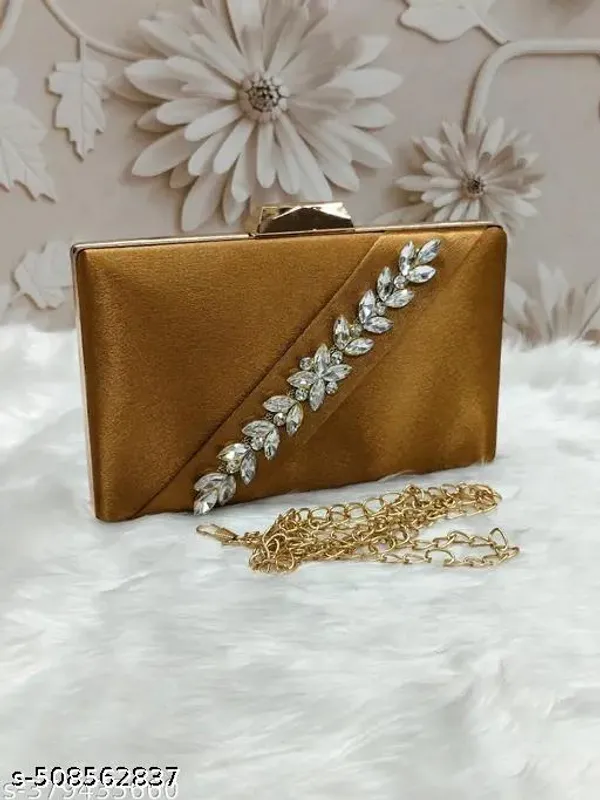 Yellow_Polyurethane_Clutch_For_Women