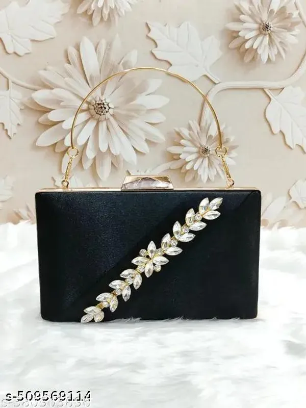 Black_Polyurethane_Clutch_For_Women