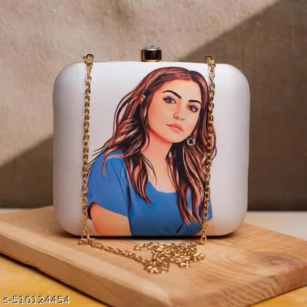 White_Polyurethane_Clutch_For_Women