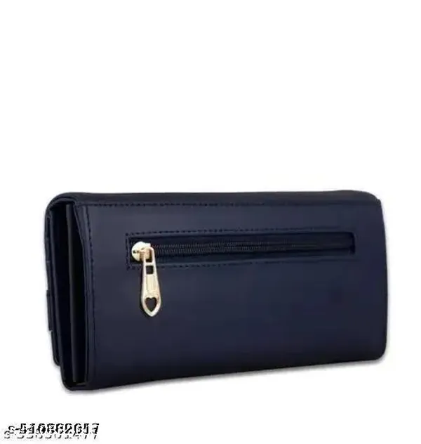 Navyblue_Polyurethane_Clutch_For_Women