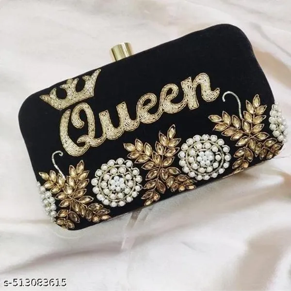 Black_Polyurethane_Clutch_For_Women