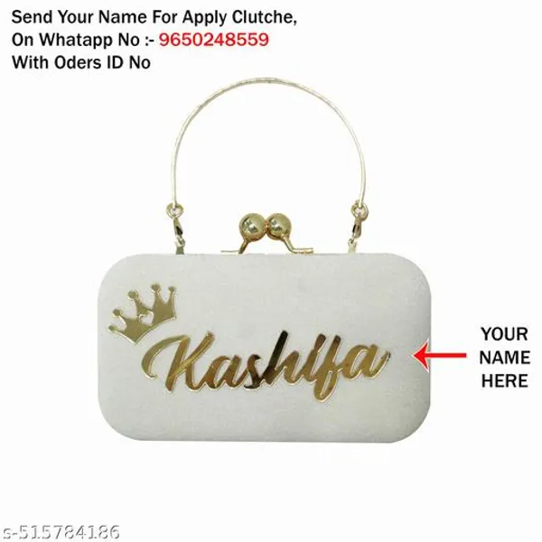 White_Synthetic_-Polyester_Clutch_For_Women