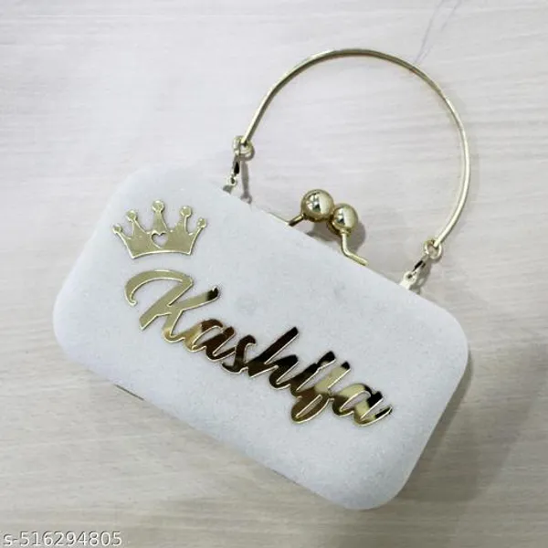 White_Polyurethane_Clutch_For_Women
