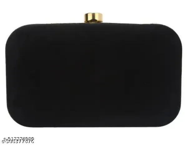 Black_Polyurethane_Clutch_For_Women