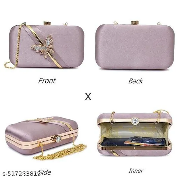 Lavendar_Polyurethane_Clutch_For_Women