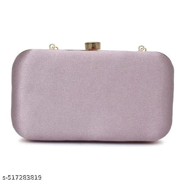 Lavendar_Polyurethane_Clutch_For_Women