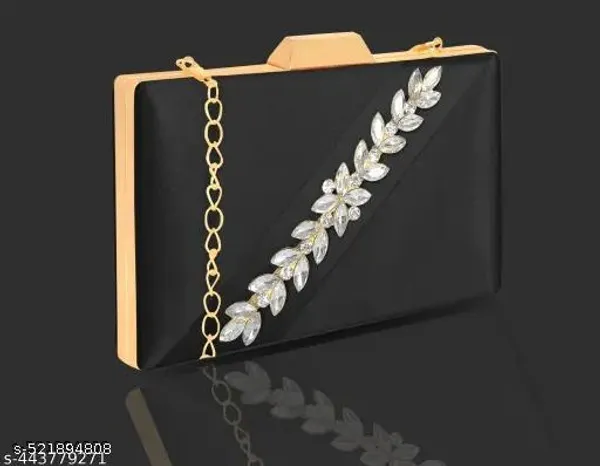 Black_Polyurethane_Clutch_For_Women