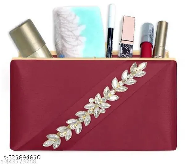 Maroon_Velvet_Clutch_For_Women