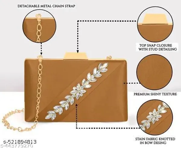 Brown_Polyurethane_Clutch_For_Women