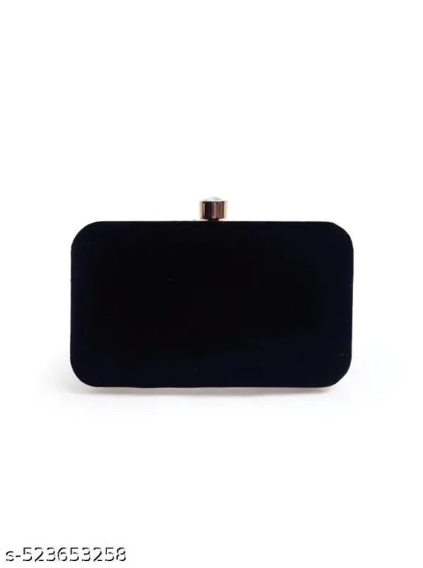 Black_Polyurethane_Clutch_For_Women