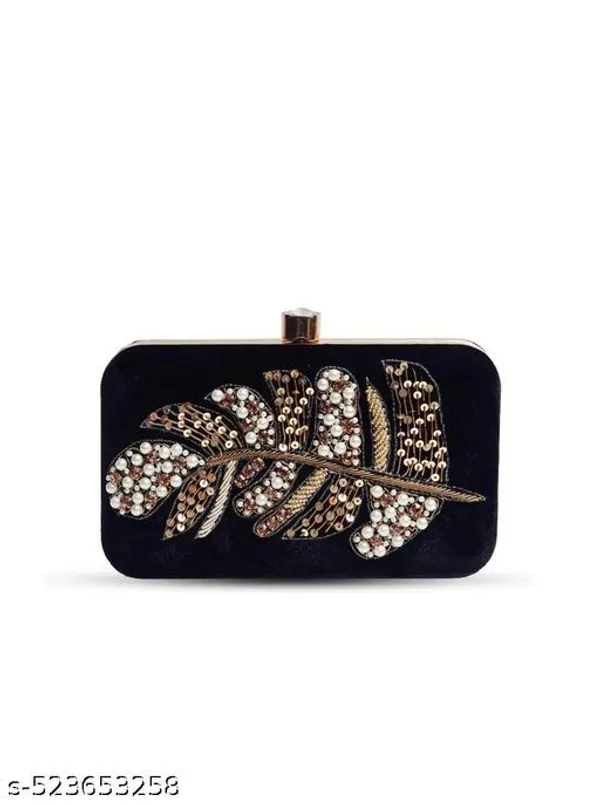 Black_Polyurethane_Clutch_For_Women