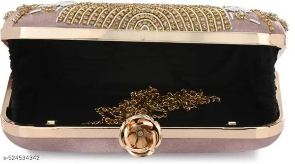 Pink_Polyurethane_Clutch_For_Women