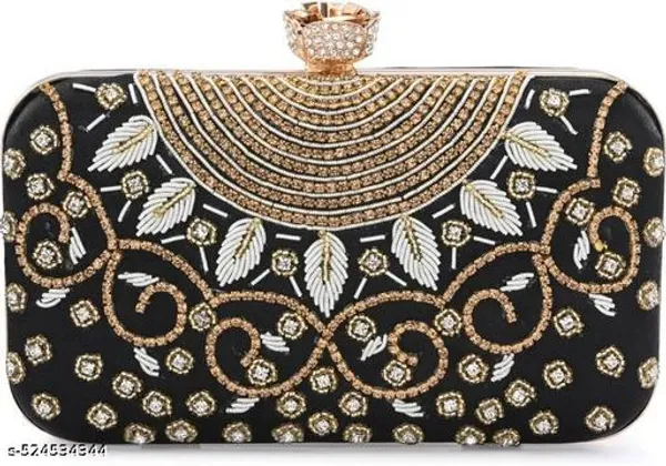 Black_Polyurethane_Clutch_For_Women