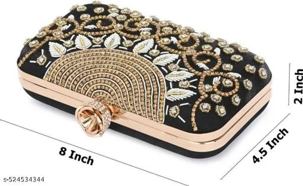 Black_Polyurethane_Clutch_For_Women