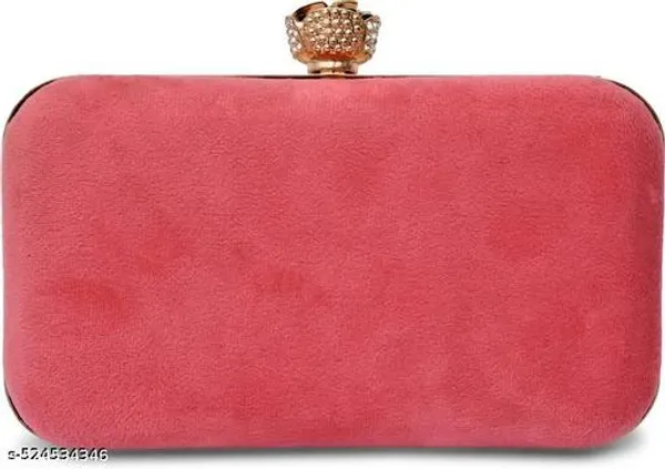 Pink_Polyurethane_Clutch_For_Women