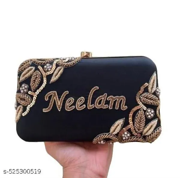 Black_Polyurethane_Clutch_For_Women
