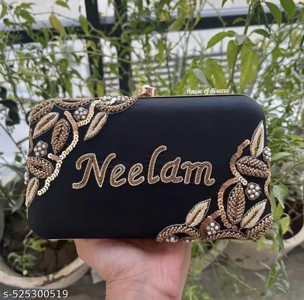 Black_Polyurethane_Clutch_For_Women