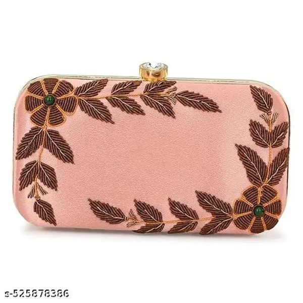 Pink_Polyurethane_Clutch_For_Women