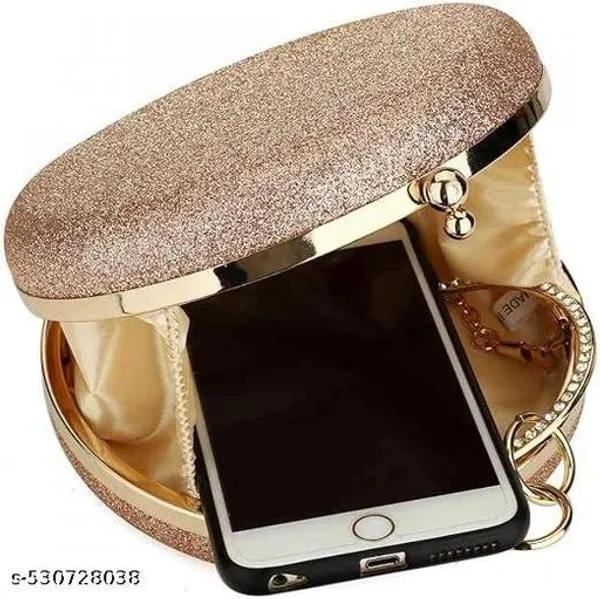 Beige_Polyurethane_Clutch_For_Women