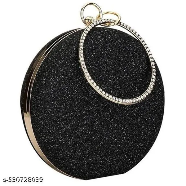 Black_Polyurethane_Clutch_For_Women