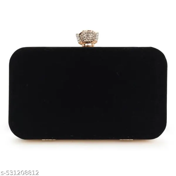 Black_Polyurethane_Clutch_For_Women