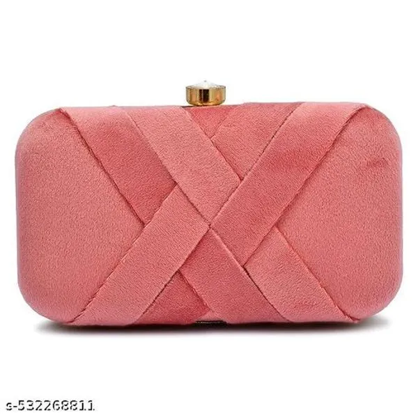 Pink_Polyurethane_Clutch_For_Women