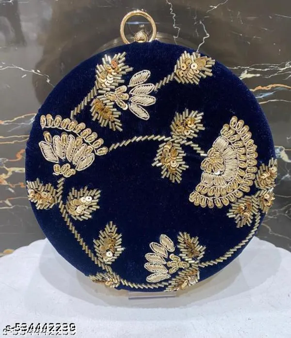 Blue_Synthetic_-Polyester_Clutch_For_Women