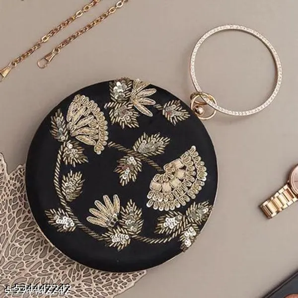 Black_Polyurethane_Clutch_For_Women