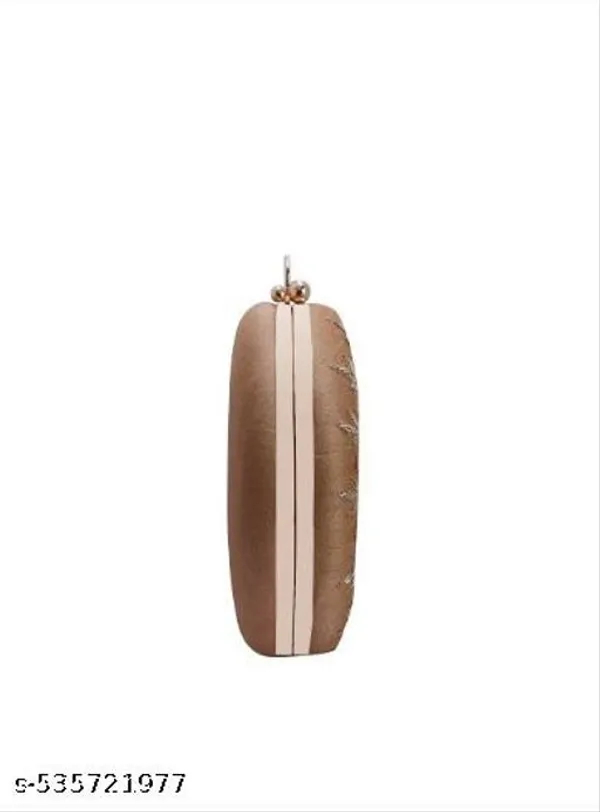 Gold_Polyurethane_Clutch_For_Women