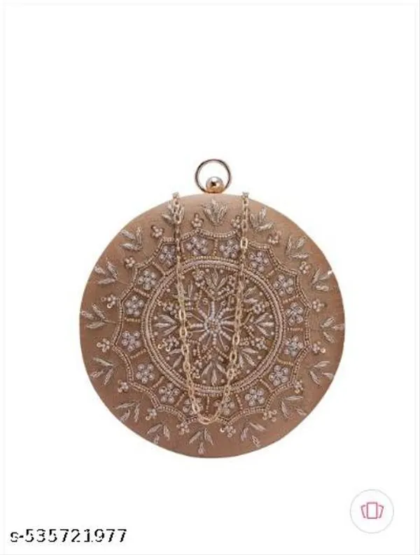 Gold_Polyurethane_Clutch_For_Women