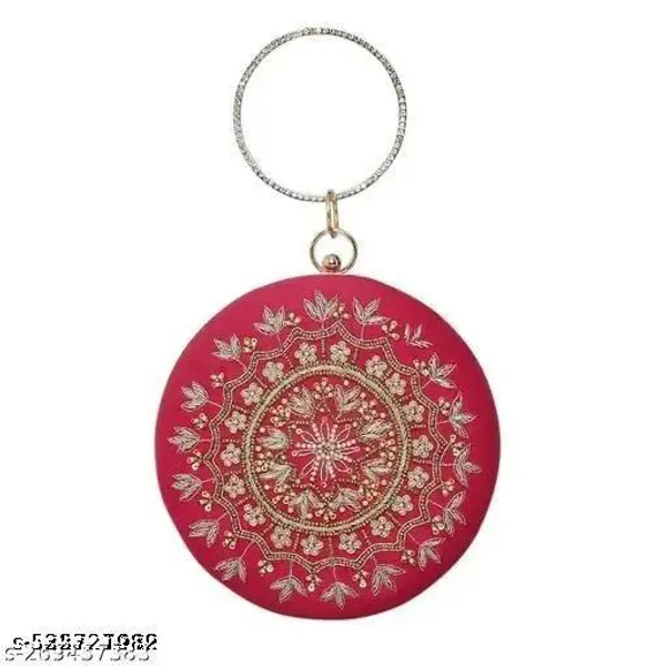 Pink_Velvet_Clutch_For_Women