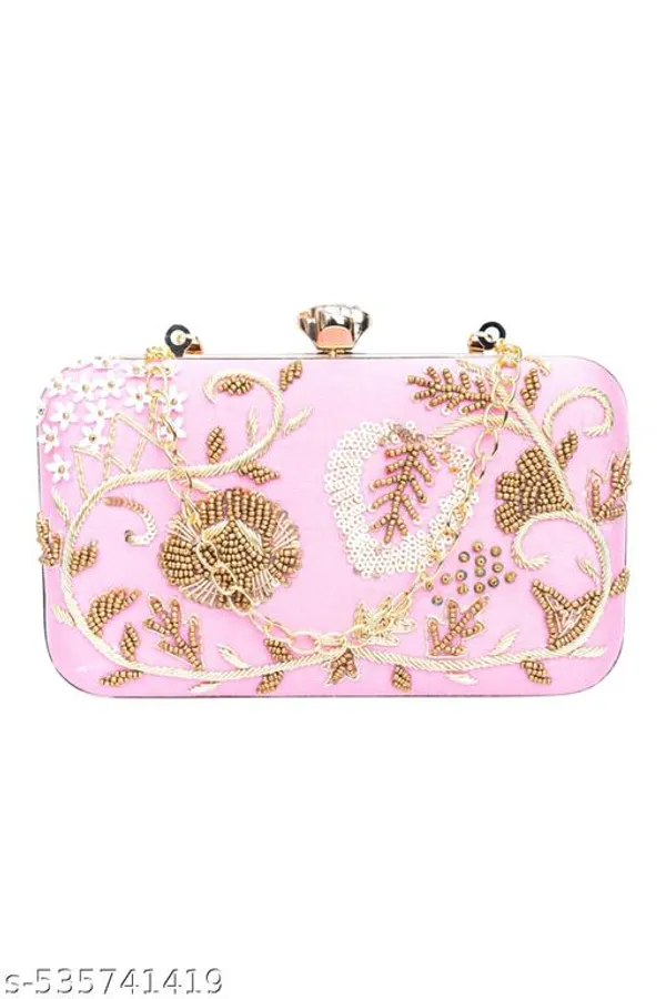 Pink_Velvet_Clutch_For_Women