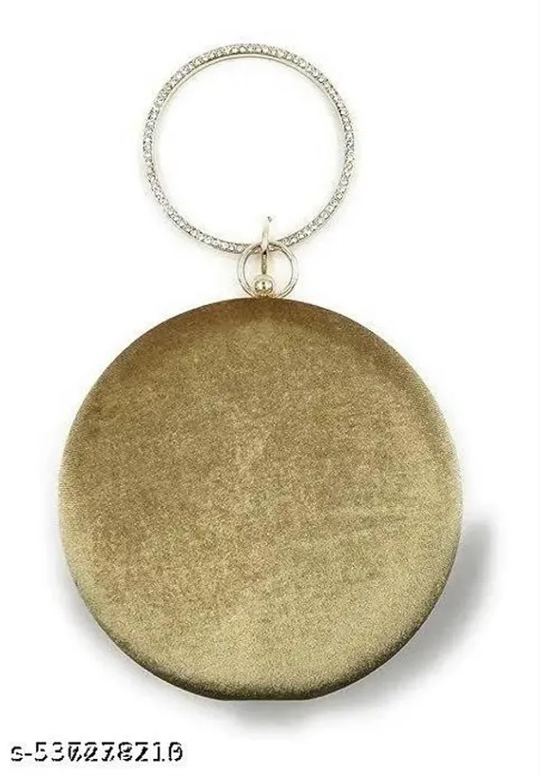 Gold_Polyurethane_Clutch_For_Women