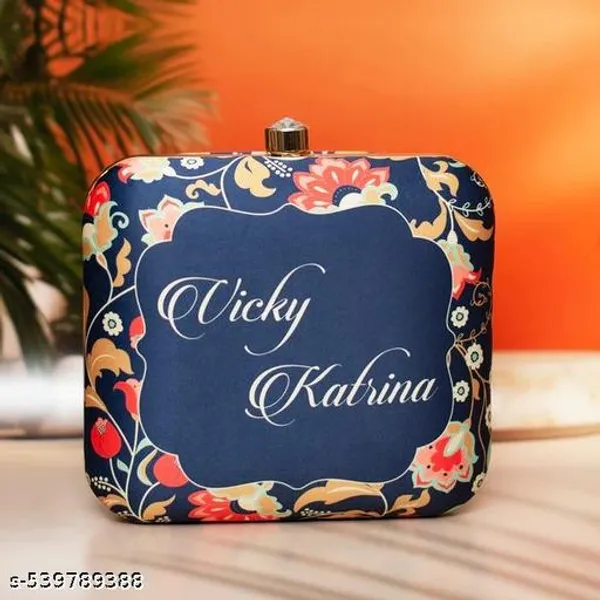 Blue_Polyurethane_Clutch_For_Women