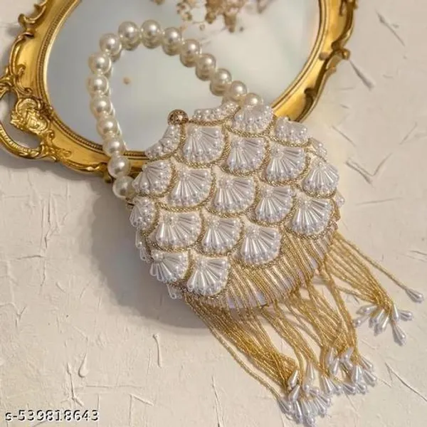 White_Polyurethane_Clutch_For_Women