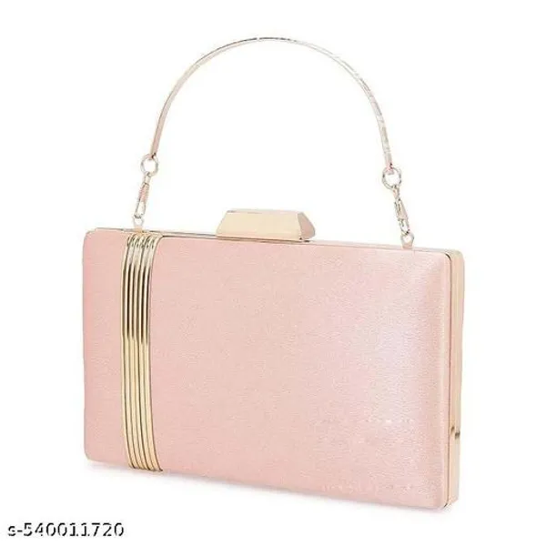 Pink_Polyurethane_Clutch_For_Women