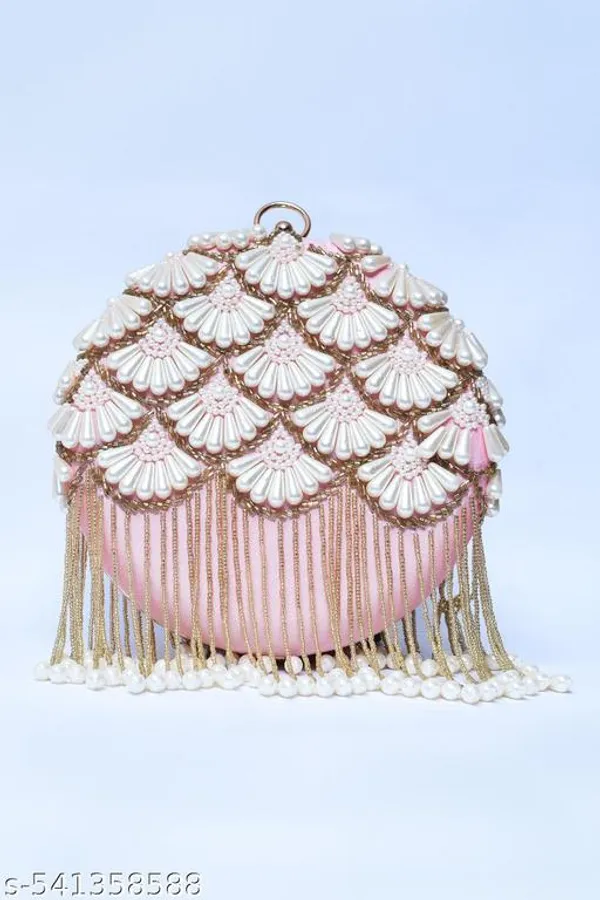 Peach_Velvet_Clutch_For_Women