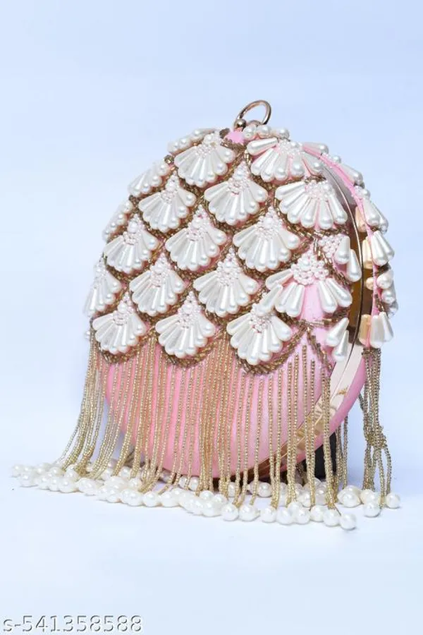 Peach_Velvet_Clutch_For_Women