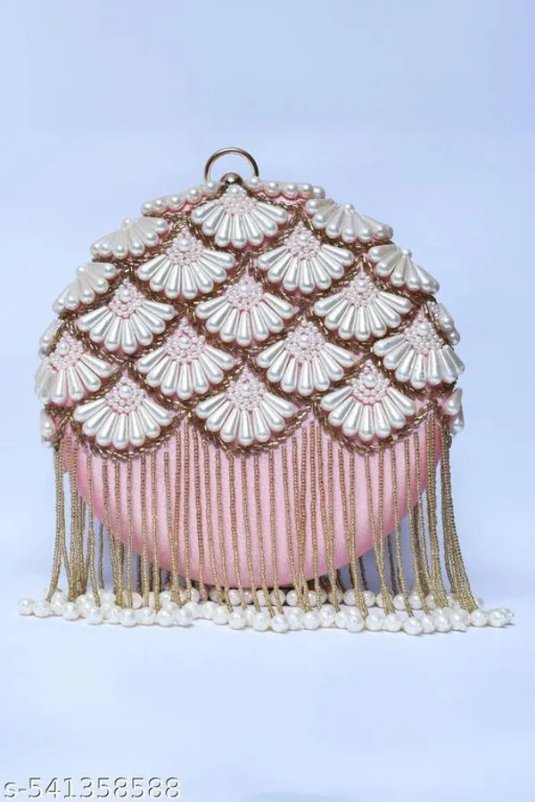Peach_Velvet_Clutch_For_Women