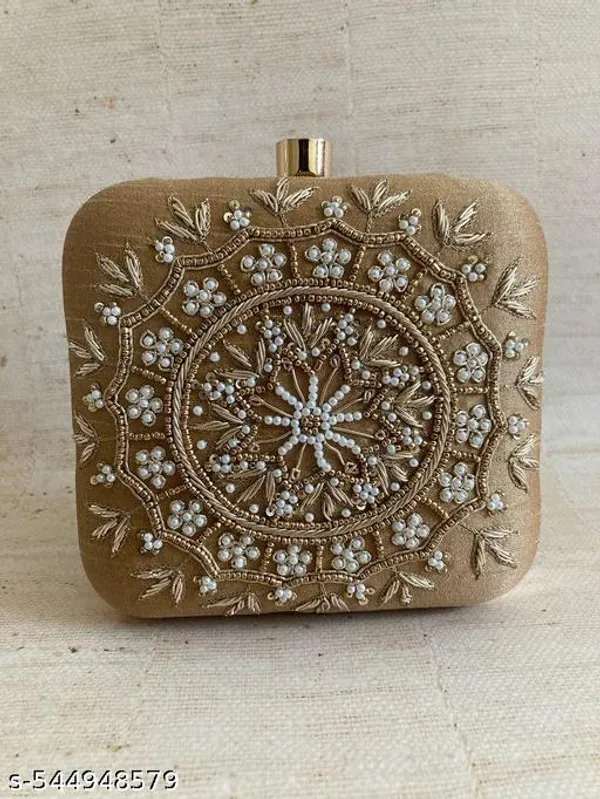 Gold_Synthetic_-Polyester_Clutch_For_Women