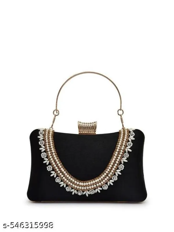 Black_Polyurethane_Clutch_For_Women