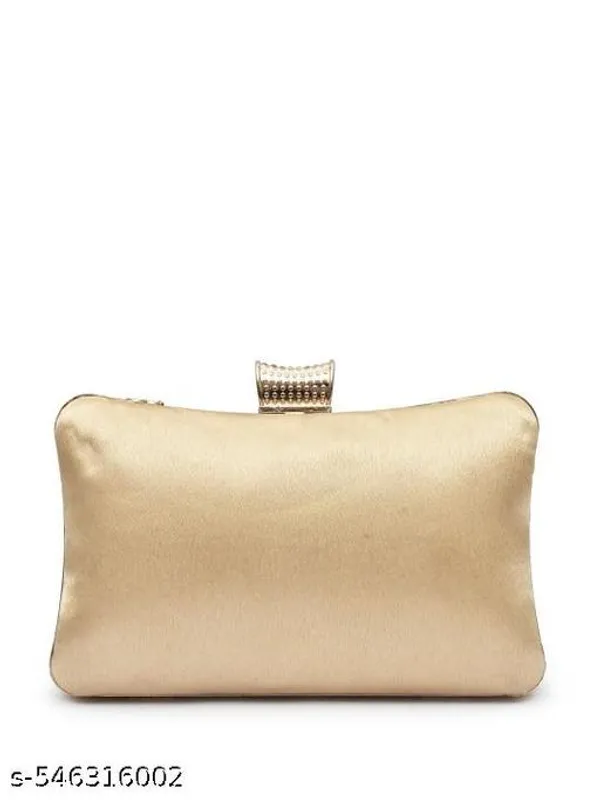 Cream_Polyurethane_Clutch_For_Women