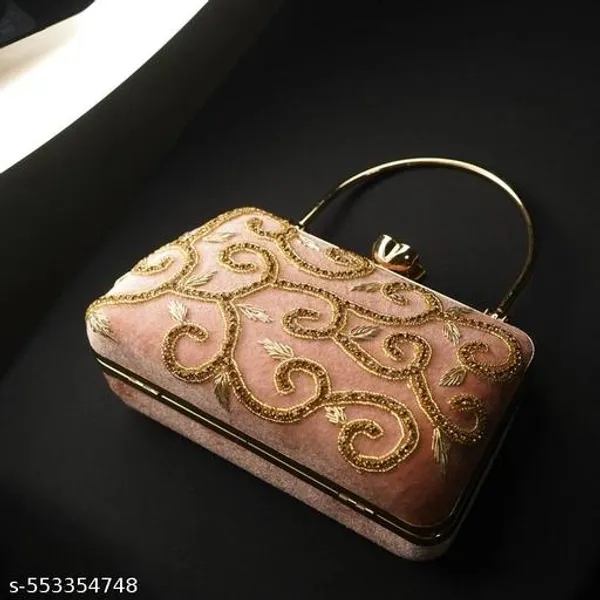 Pink_Velvet_Clutch_For_Women