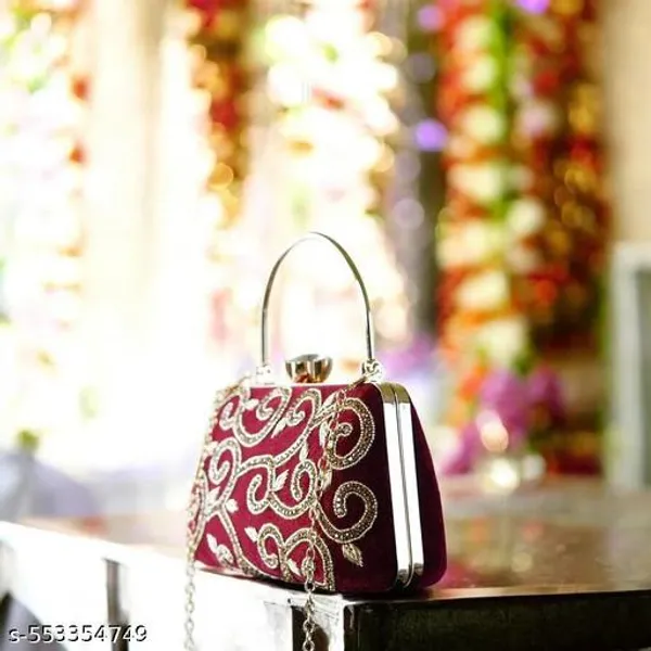 Pink_Polyurethane_Clutch_For_Women