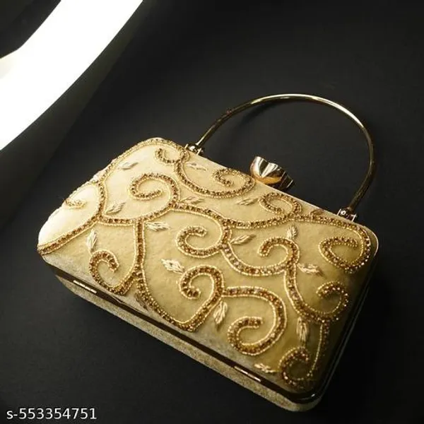 White_Polyurethane_Clutch_For_Women