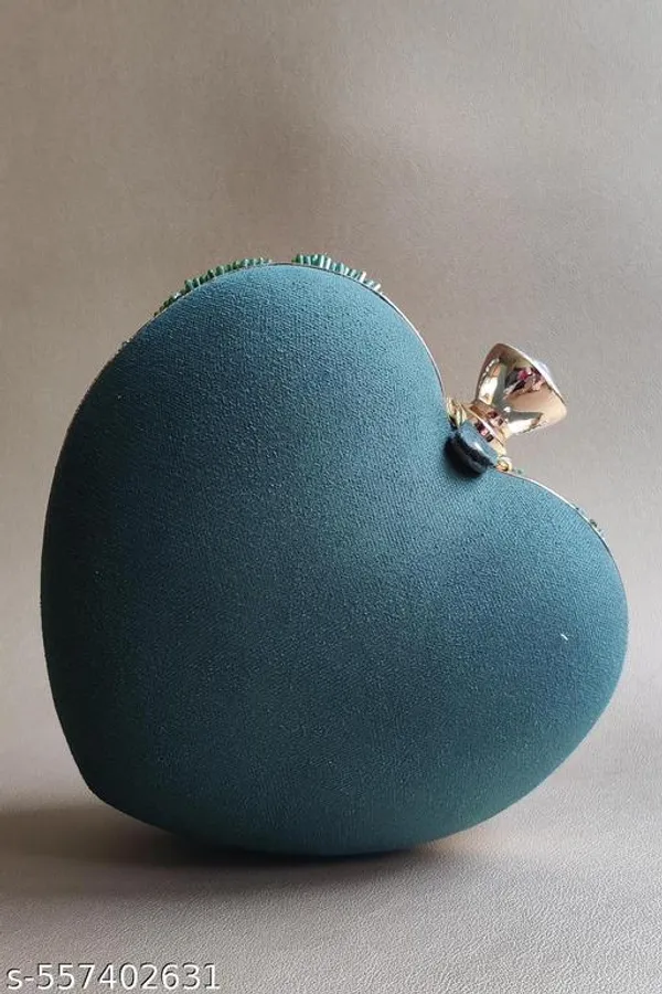 Lightblue_Polyurethane_Clutch_For_Women