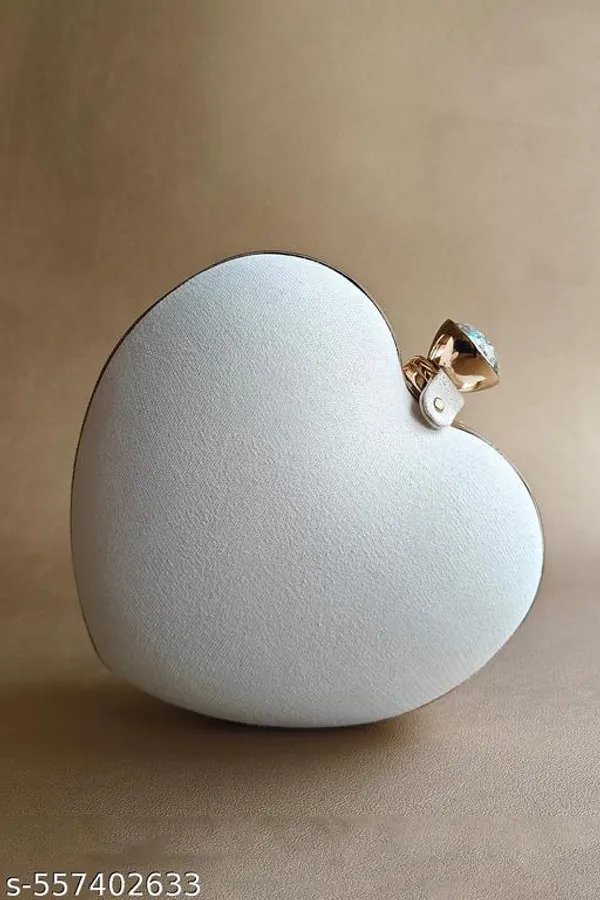 White_Polyurethane_Clutch_For_Women